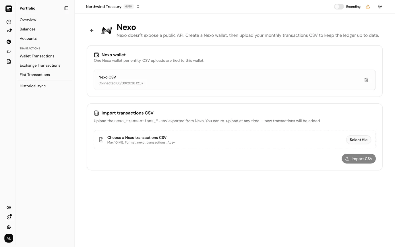 The Nexo integration