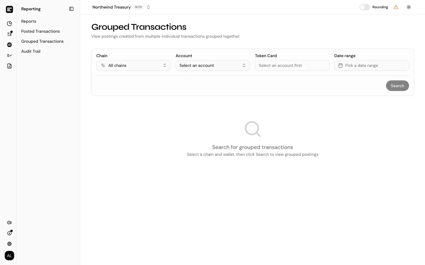 Grouped transactions