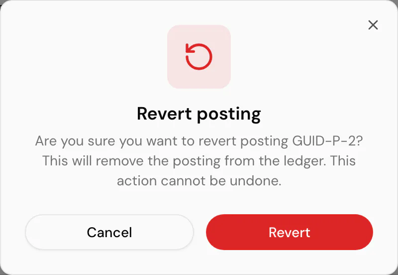 Confirming a revert